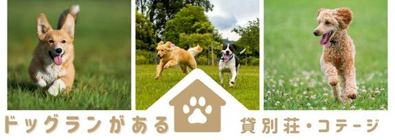 ドッグランがある貸別荘・コテージ